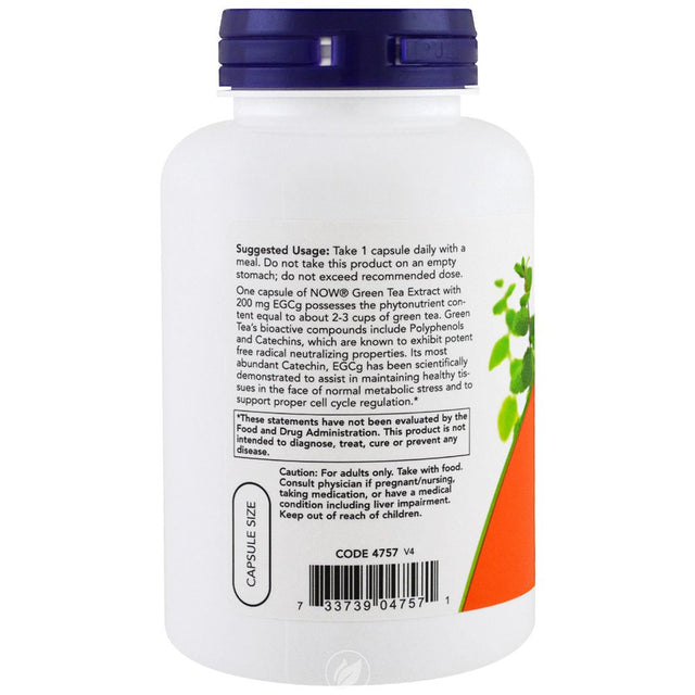 Now Foods Egcg Green Tea Extract 400 Mg - 180 Vcaps, Pack of 2