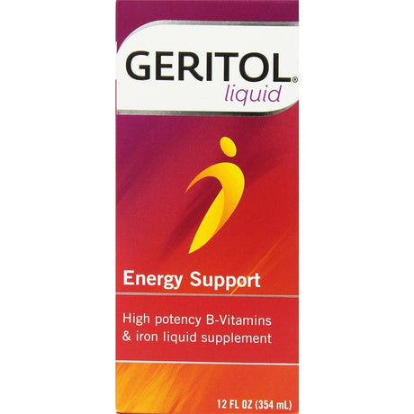 4 Pack Geritol Liquid High Potency Vitamin & Iron Supplement 12Oz Each