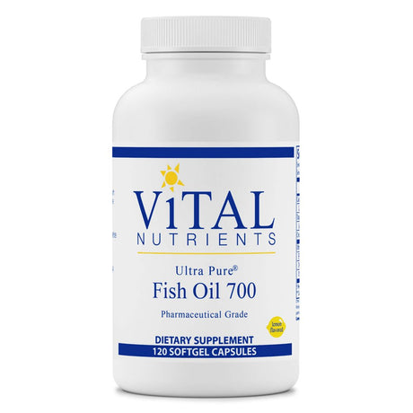 Vital Nutrients - Ultra Pure Fish Oil 700 (Pharmaceutical Grade) - Hi-Potency Wild Caught Deep Sea Fish Oil, Cardiovascular Support with EPA and DHA - 120 Softgels