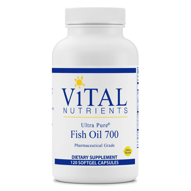 Vital Nutrients - Ultra Pure Fish Oil 700 (Pharmaceutical Grade) - Hi-Potency Wild Caught Deep Sea Fish Oil, Cardiovascular Support with EPA and DHA - 120 Softgels