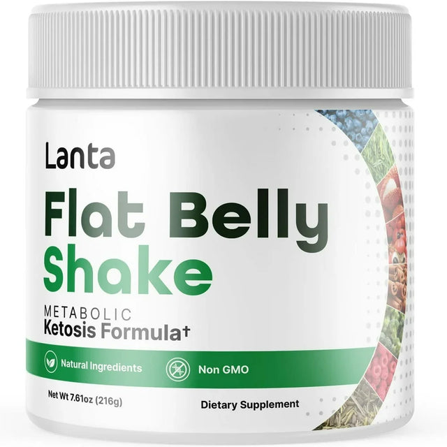 Lanta Flat Belly Shake Powder,Weight Loss,Fat Burn,Appetite Control Supplement - 216 Gm