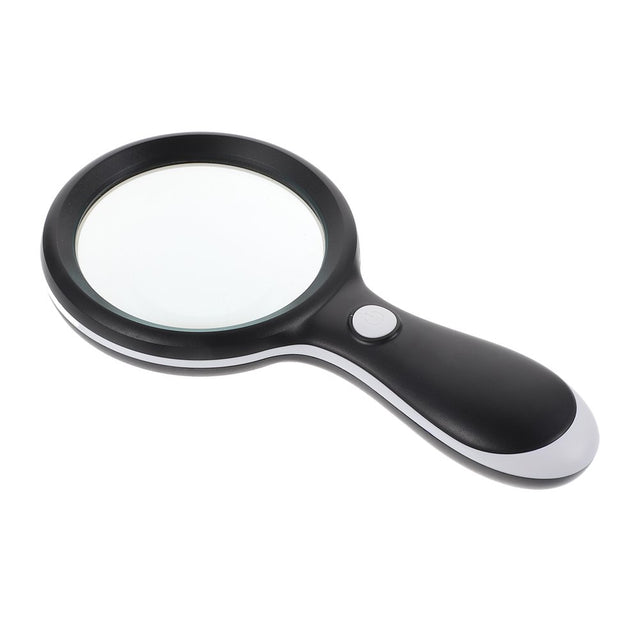 Handheld Lighted Magnifier 10X Magnifying Glass Home Reading Magnifying Glass