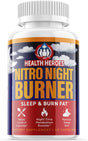 (1 Pack) Nitro Night Burner - Keto Weight Loss Formula - Energy & Focus Boosting Dietary Supplements for Weight Management & Metabolism - Advanced Fat Burn Raspberry Ketones Pills - 60 Capsules