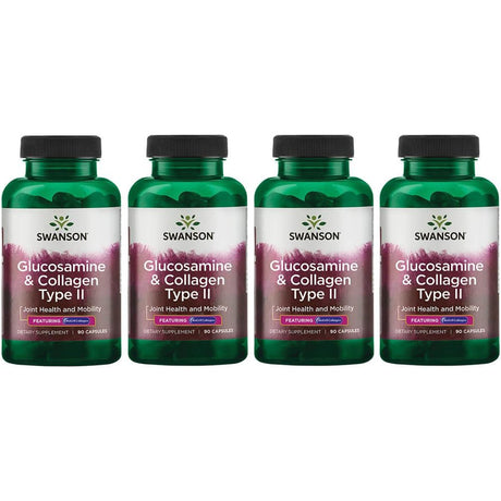 Swanson Glucosamine & Collagen Type Ii - Featuring Biocell Collagen 4 Pack