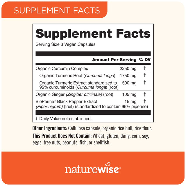 Naturewise Curcumin, 2250Mg, 180 Ct