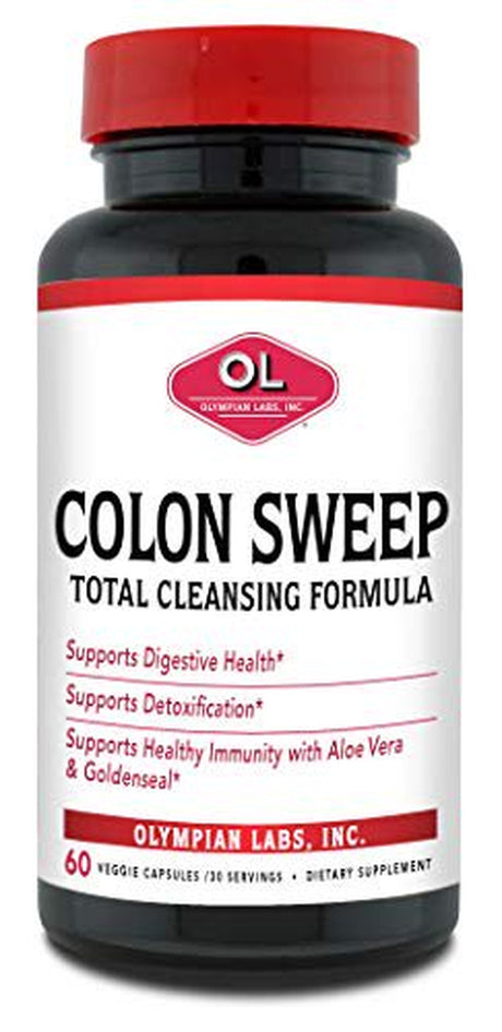 Olympian Labs Colon Sweep Digestive Health Veggie Capsules, 60 Count, 3 Pack