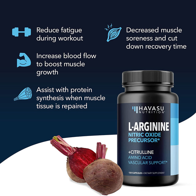 L Arginine Capsules and L Arginine Powder | Ultimate Male Pre Workout Supplements | Nitric Oxide Boost Supports Performance & Endurance | 120 Vegan L-Arginine Capsules & Unflavored L-Arginine Powder