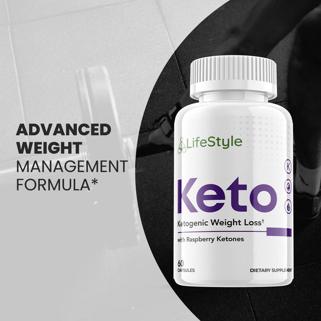 Lifestyle Keto - Ketogenic Weight Loss - Energy & Focus Boosting Dietary Supplements for Weight Management & Metabolism - Advanced Fat Burn Raspberry Ketones Pills - 60 Capsules (1 Pack)