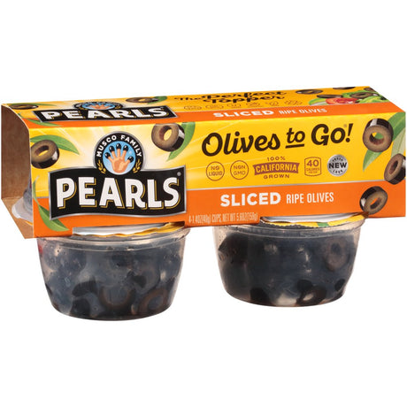 (3 Pack) Pearlsâ® Sliced California Ripe Olives 4-1.4 Oz. Cup