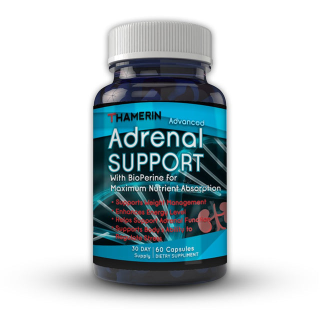 Thamerin - Adrenal Support* – Cortisol Manager Supports in Reducing Stress Level of Body Multifunctional Advanced Capsule - Relief and Fatigue Supplements