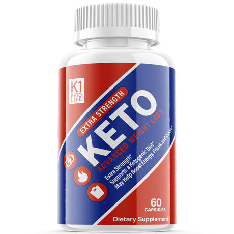 (1 Pack) K1 Keto Life - Supplement for Weight Loss - Energy & Focus Boosting Dietary Supplements for Weight Management & Metabolism - Advanced Fat Burn Raspberry Ketones Pills - 60 Capsules