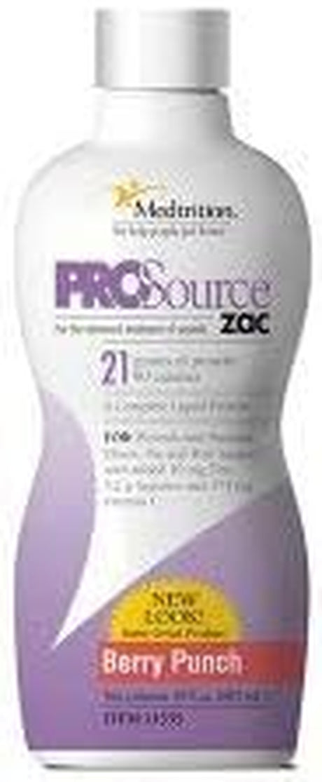 Prosource Zac Protein Supplement, Berry Punch Flavor 32 Oz. Bottle Ready to Use, 11555 - Sold By: Pack of One