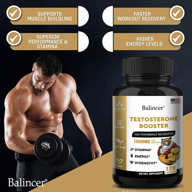 Balincer Testosterone Booster - Boost Endurance, Energy, Strength