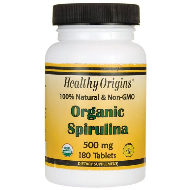 Healthy Origins - Organic Non-Gmo Spirulina 500 Mg. - 180 Tablet(S)