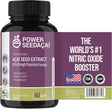 New Patented Nitric Oxide Supplement -Increase Blood Flow & Circulation- Organic Acai Seed Extract -100% Vasodilation, Support Circulation- 50 X Antioxidants- 60 Capsules