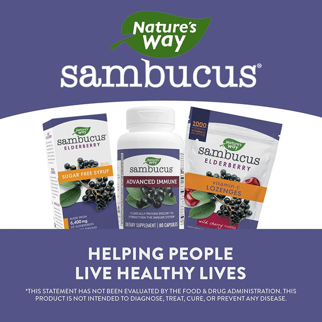 Nature'S Way Sambucus Advanced Immune Made with Clinically Tested Epicor 80 Capsules