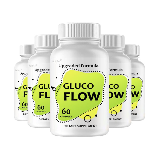 (5 Pack) Glucoflow - Gluco Flow Advanced Blood Support Supplement