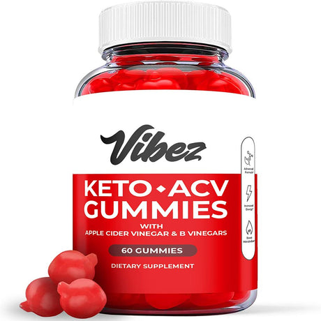 (1 Pack) Vibez Keto ACV Gummies - Supplement for Weight Loss - Energy & Focus Boosting Dietary Supplements for Weight Management & Metabolism - Fat Burn - 60 Gummies