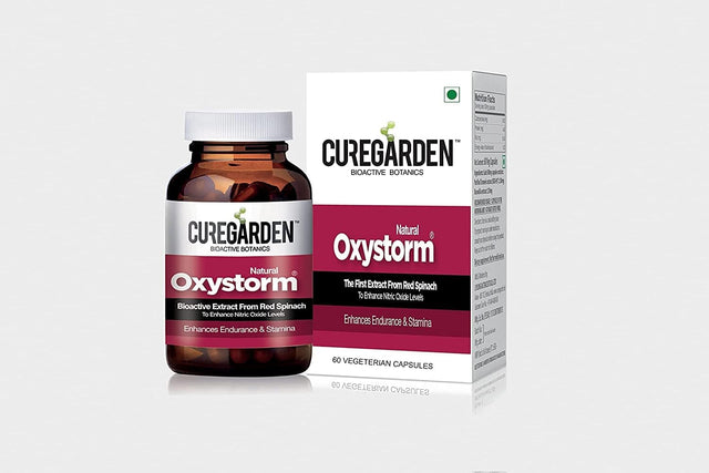 Curegarden Oxystorm Natural Endurance Enhancer with Powers from Red Spinach (Amaranthus)| Boosts Blood Circulation, Improves Cardiovascular Functions