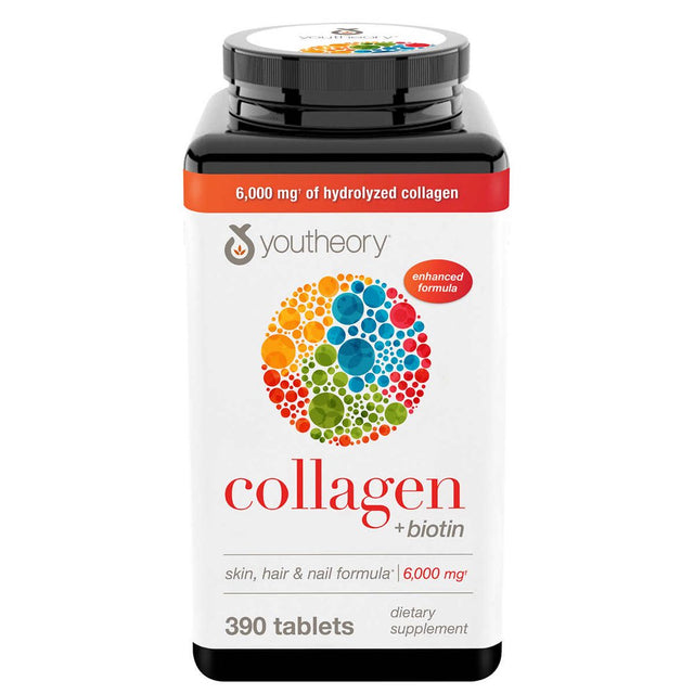 Youtheory Collagen plus Biotin, 390 Tablets