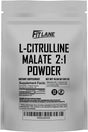 L Citrulline Malate 2 1 Powder 300 Grams - Bulk L Citrulline Powder - Free Form Amino Acid Pre Workout Supplement - Raw and Pure with No Additives by Fit Lane Nutrition.