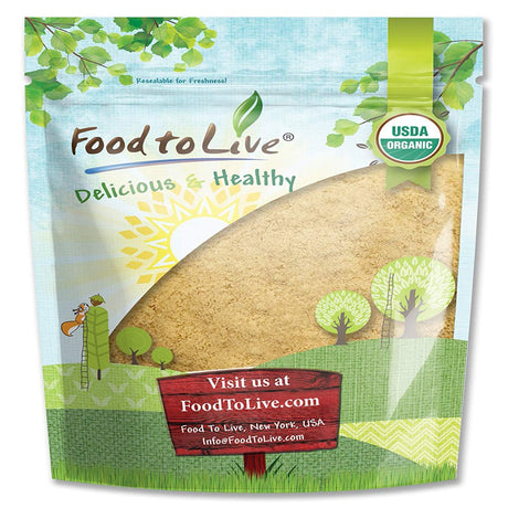 Organic Yellow Maca Powder, 0.5 Pounds — Non-Gmo, Kosher, Raw, Vegan — by Food to Live