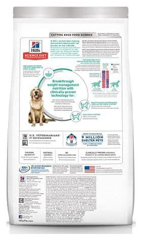 Hill'S Science Diet Dry Dog Food, Adult, Perfect Weight for Healthy Weight & Weight Management, Chicken Recipe, 28.5 Lb. Bag