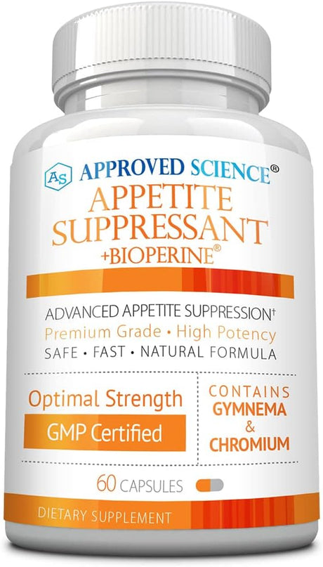 Approved Science® Appetite Suppressant - Increase Satiety, Help Reduce Cravings - Fast Absorption - 60 Capsules - Made in the USA