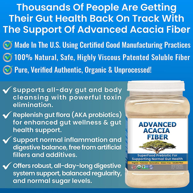 Kidney Restore Advanced Acacia Fiber: Superfood Prebiotic for Supporting Normal Gut Health, 1.5 Lb. Jar