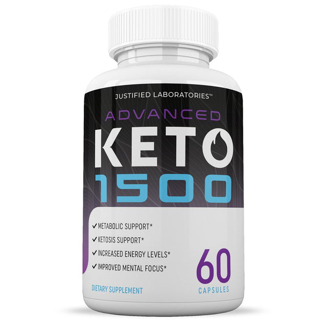 (2 Pack) Advanced Keto 1500 Pills Includes Apple Cider Vinegar Gobhb Exogenous Ketones Advanced Ketogenic Supplement Ketosis Support for Men Women 120 Capsule