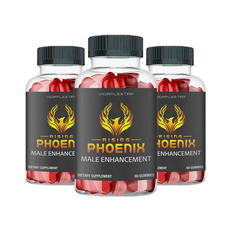 (3 Pack) Rising Phoenix Gummies - Rising Phoenix Male Performance Enhancement Gummies