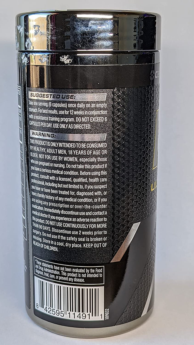 Cellucor P6 Ultimate GH Test Booster for Men, Growth Hormone Support Pills for Protein Synthesis & Fat Metabolism, 180 Capsules