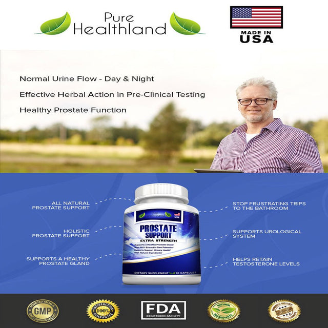 Natural Prostate Support Supplement Pills for Men.The Most Complete Formula Solutions with 33 Prostate Support Ingredients Including Saw Palmetto Vitamins Best for Prostate Care and Healthy Function!