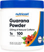 Nutricost Guarana Extract Powder 100 Grams - Natural Brazilian Herbal Caffeine/Energizer Supplement