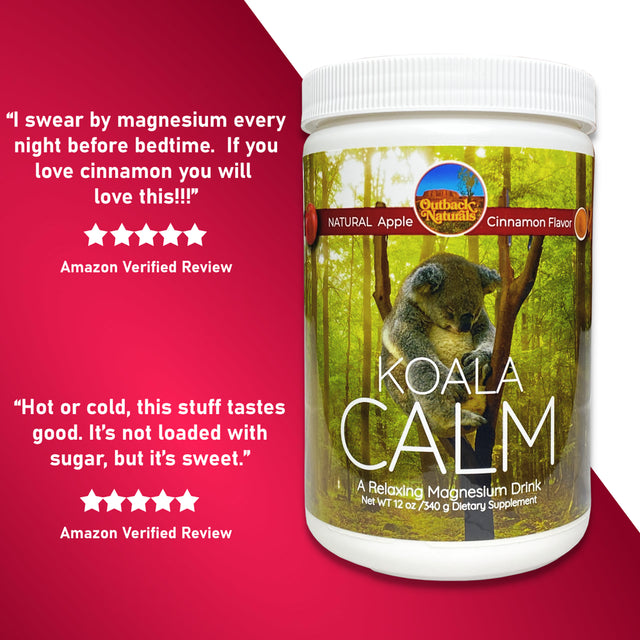 Koala Calm, Magnesium Supplement Natural Apple Cinnamon 12Oz , Better Sleep & Anti-Stress Aid