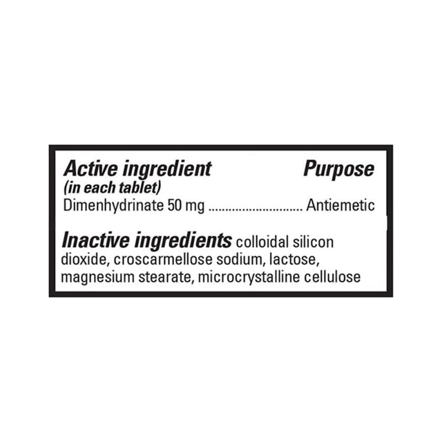 Dramamine Original, Motion Sickness Relief, 36 Count