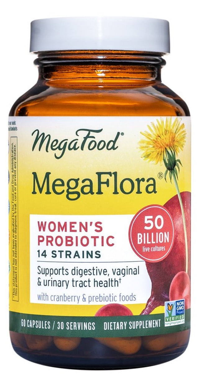 Megafood Megaflora Women'S Probiotic -- 50 Billion CFU - 60 Capsules