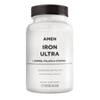 Amen Iron Ultra Supplement + Copper, Folate, Vitamin C & B12, Ferrous Sulfate 65Mg Iron Pills, 60 Ct