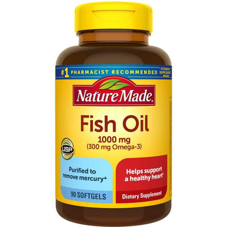 Nature Made Fish Oil 1000 Mg Softgels, 90 Count