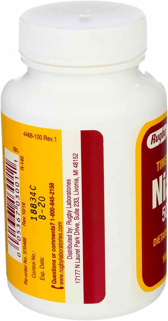 Major 10006070009 Niacin 500Mg Timed Release Captabs 100Ct (Pack of 3)