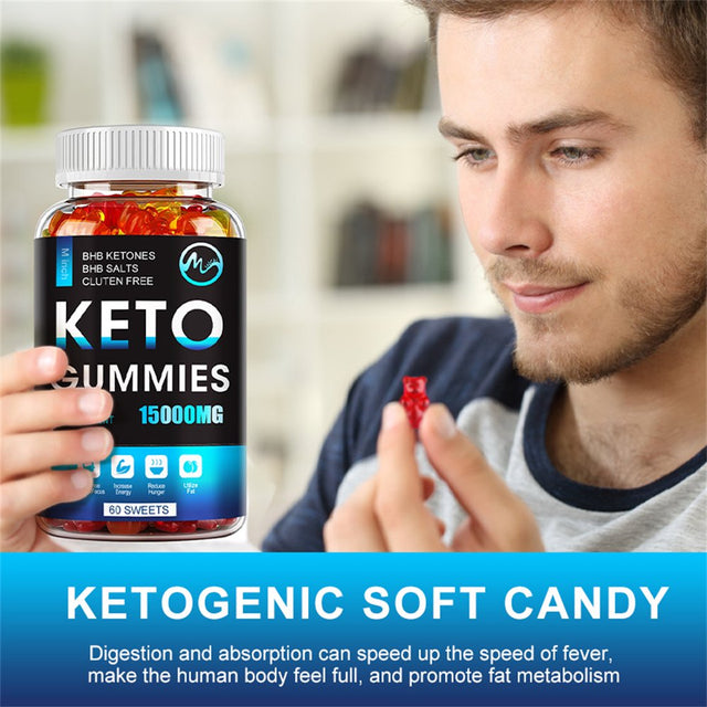 Minch Keto Slimming Gummies 15000Mg for Men & Women, Weight Loss Ketogenic Diet Supplement 60 Gummies