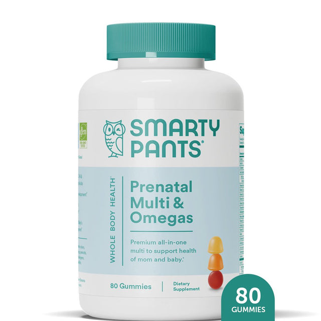 Smartypants Prenatal Multi & Omega-3 Fish Oil Gummy Vitamins with DHA & Folate - 80 Ct