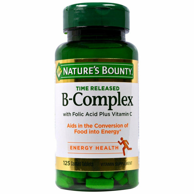 Nature'S Bounty B-Complex Time Released W/ Folic Acid & Vitamin C, 125Ct