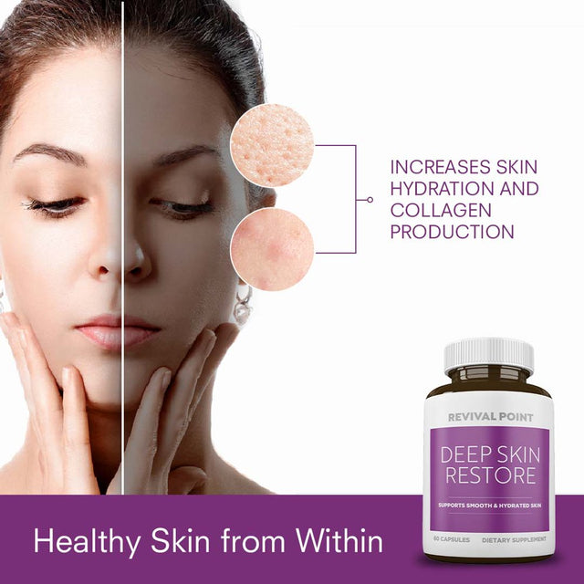 Deep Skin Restore - anti Aging Skin Care Supplement Revival Point 60 Count