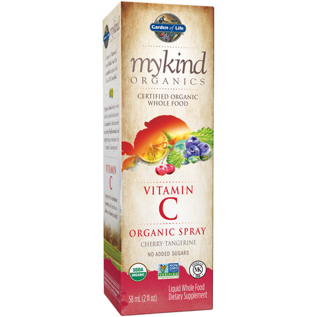 Garden of Life Mykind Organics Organic Amla Vitamin C, Cherry-Tangerine Spray, 2Oz Liquid