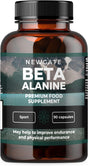 Beta Alanine 500Mg for Men and Women - 90 Capsules - Preworkout Nutritional Supplement - Energy & Muscle – Halal - Made in the UK