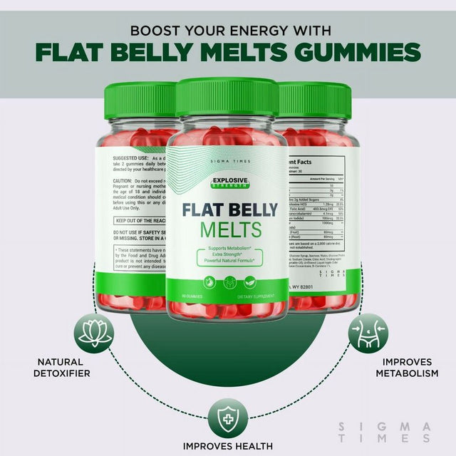 Flat Belly Melts Keto ACV Gummies for Weight Loss 60 Count