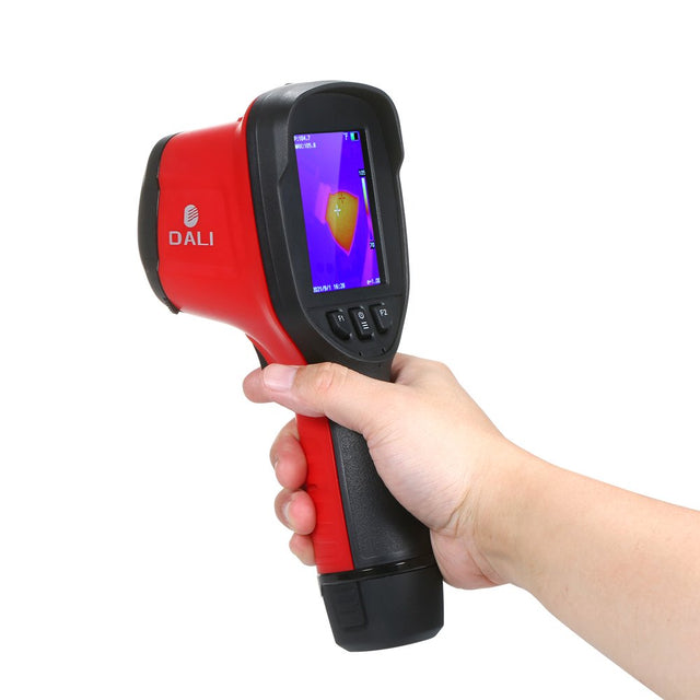 DALI Professional IR Thermal Imager 160X120 Infrared Thermal Imaging Camera 3.2-Inch LCD Screen Rechargeable Handheld Temperature Auto Tracking Free Focus Thermal Imager with 16GB Memory, 4