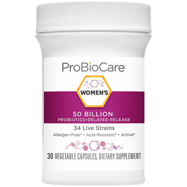 Probiotic for Women - 50 Billion Cfus - Supports Digestive & Vaginal Health (30 Vegetable Capsules)